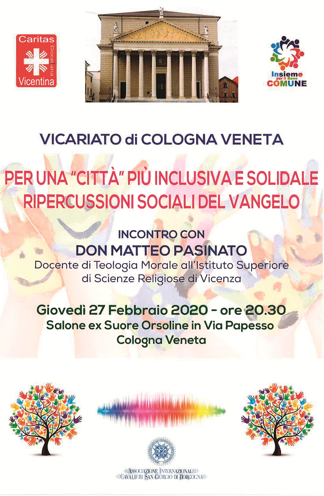Cologna Veneta, un incontro per parlare di inclusione, solidarietà e Vangelo