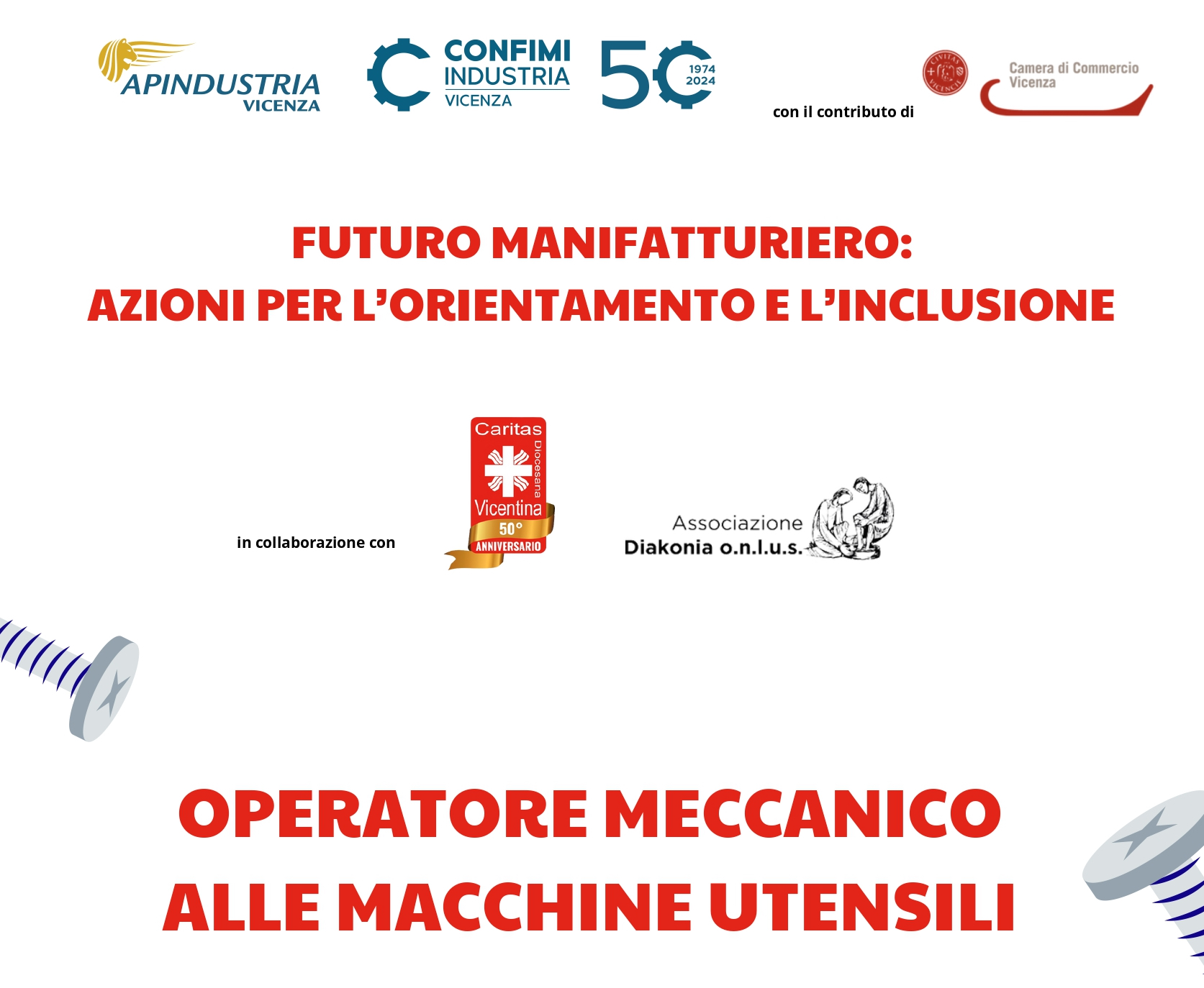 Percorso gratuito di base per la formazione di operatori meccanici alle macchine utensili