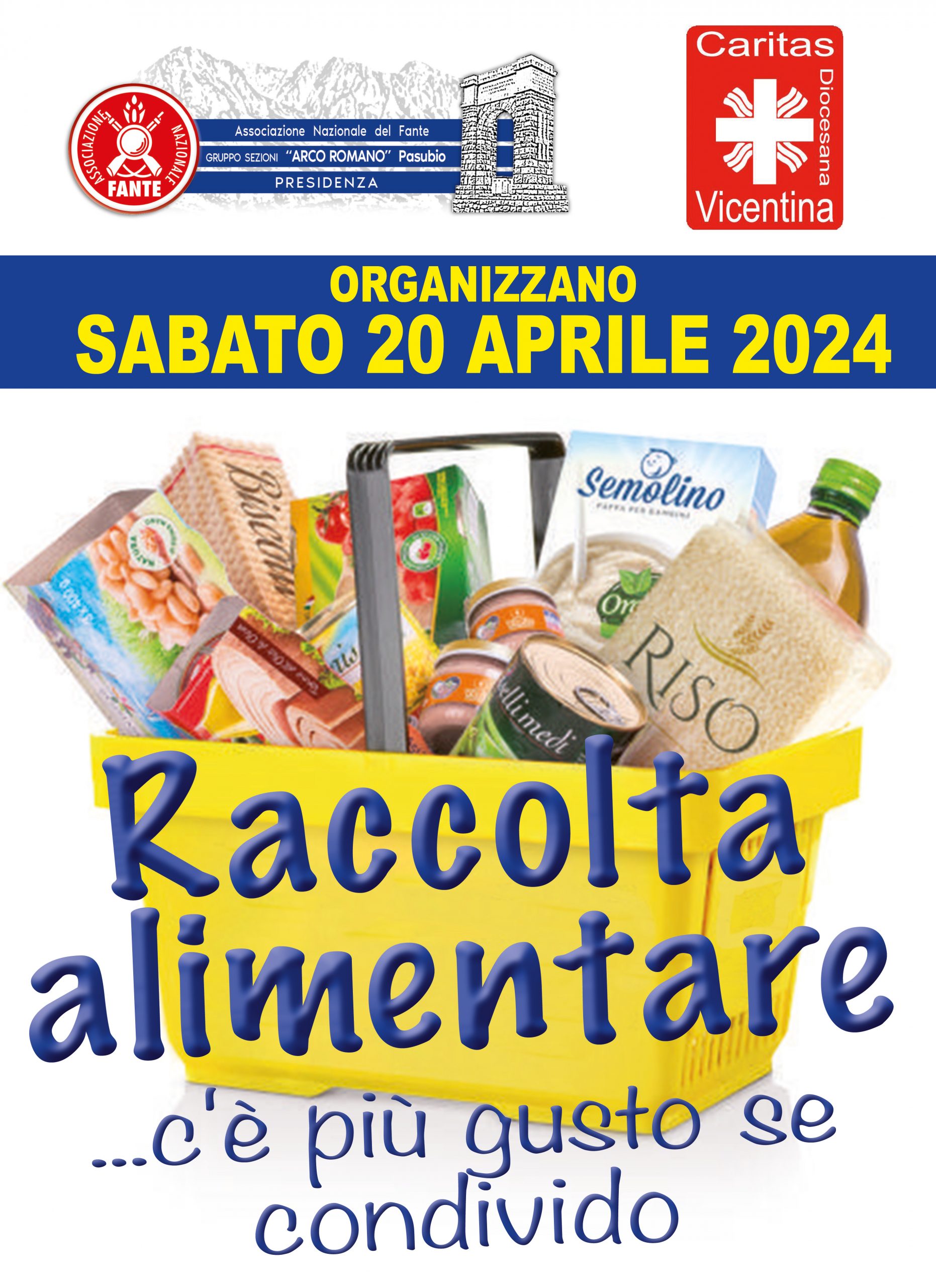Quarta edizione della raccolta alimentare promossa dai Fanti