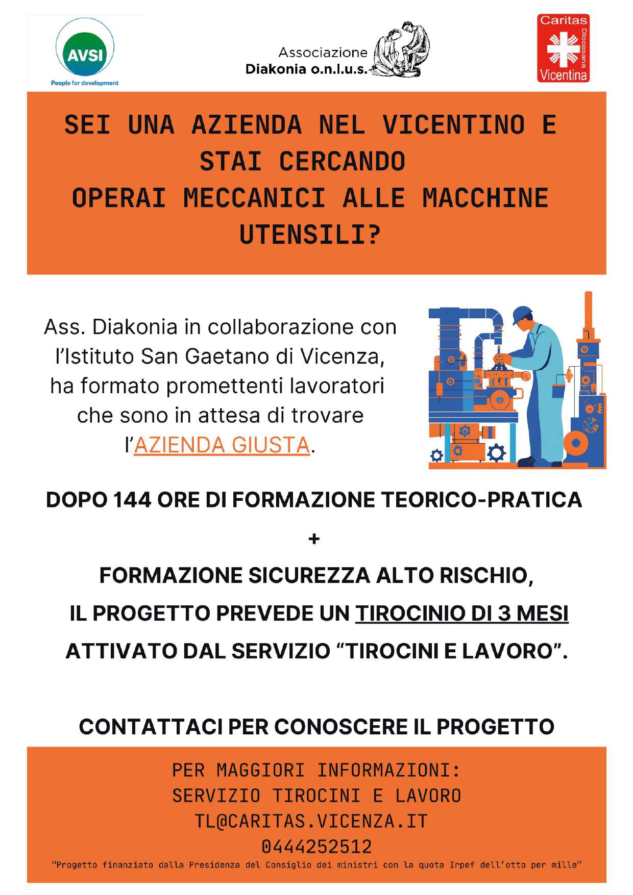 Progetto “Mi integro”, si cercano aziende per i tirocini dei partecipanti