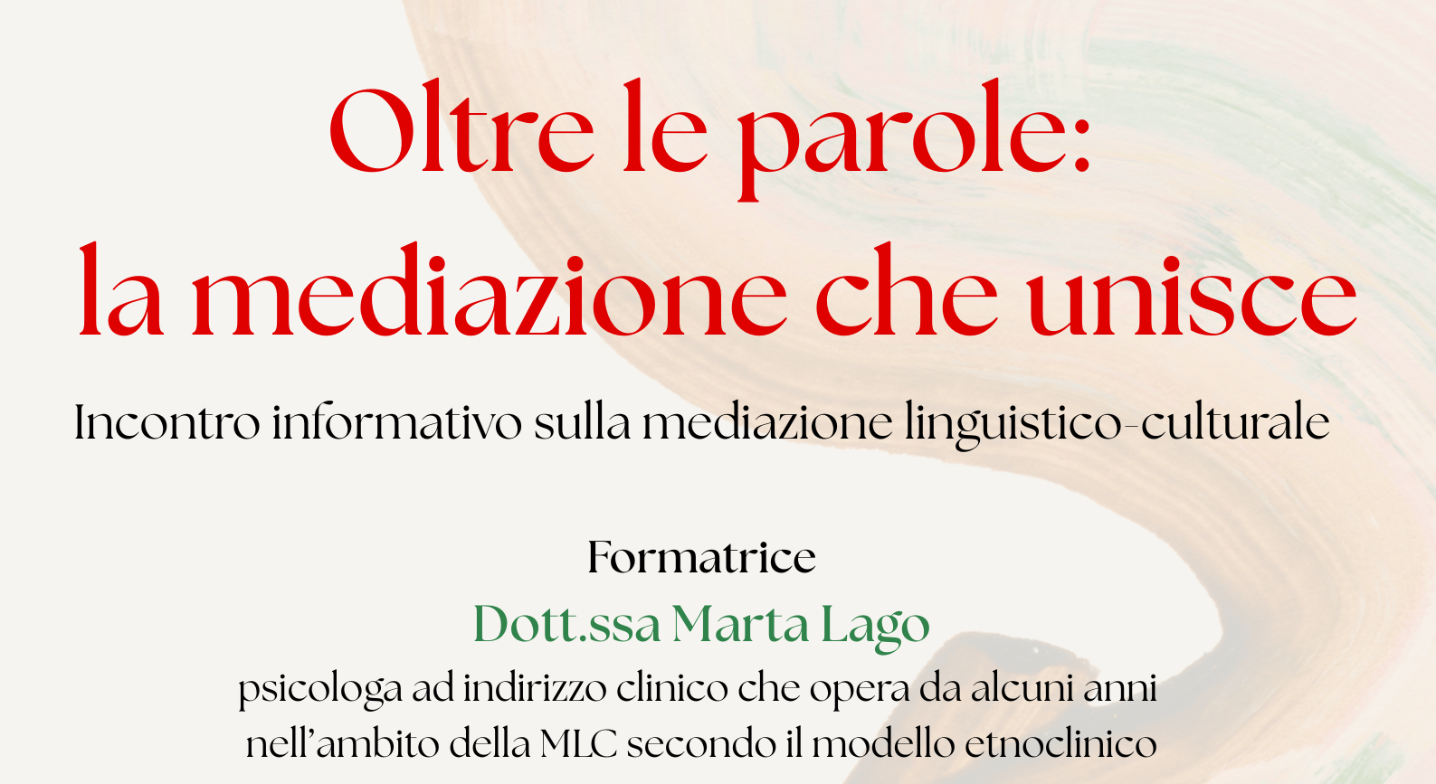 Incontro informativo sulla mediazione linguistico-culturale