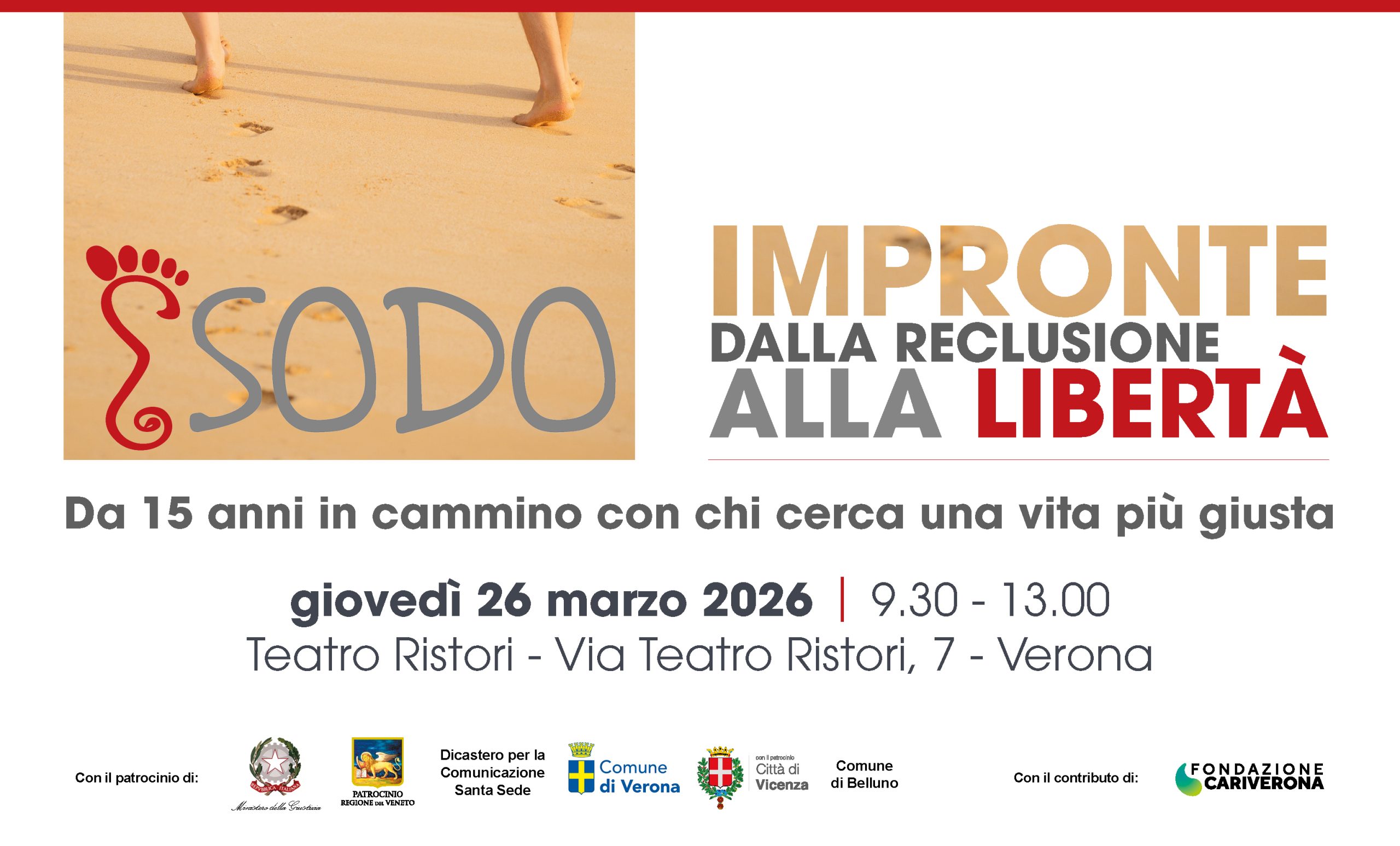 “Impronte dalla reclusione alla libertà”: a Verona un convegno per i 15 anni di Esodo