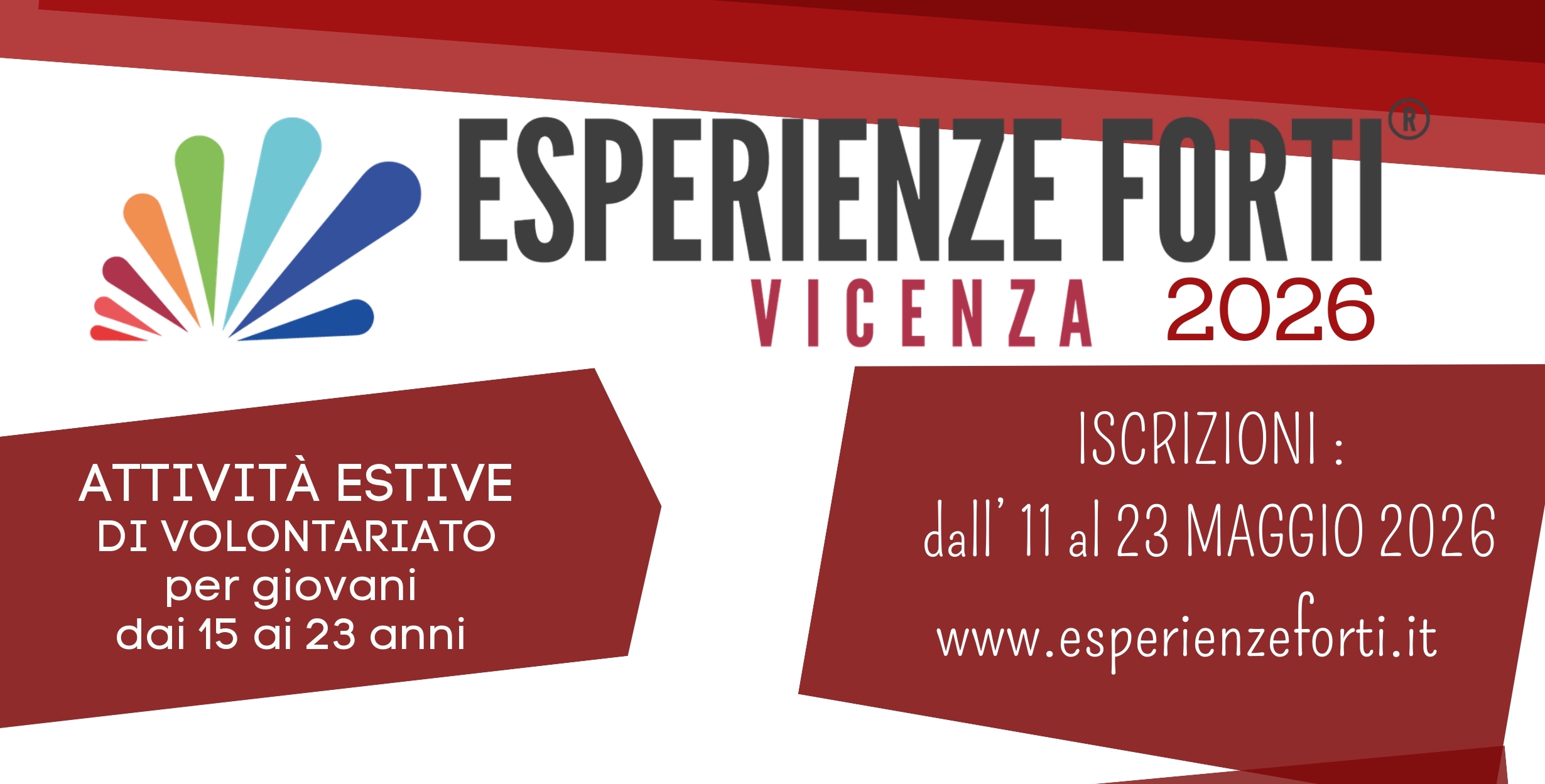 Esperienze Forti 2026: volontariato possibile anche in Casa Santa Lucia